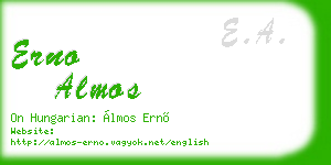 erno almos business card